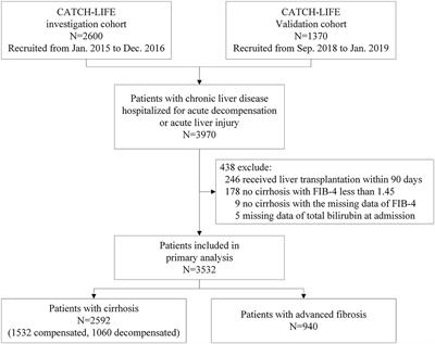Different Effects of Total Bilirubin on 90-Day Mortality in Hospitalized Patients With Cirrhosis and Advanced Fibrosis: A Quantitative Analysis